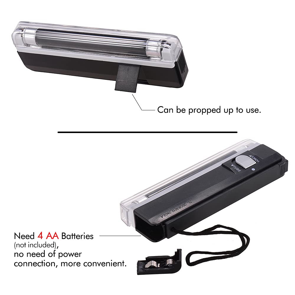 Portable Money Detector Handheld Blacklight | Currency Checker for Banknotes, Passports & Security Documents