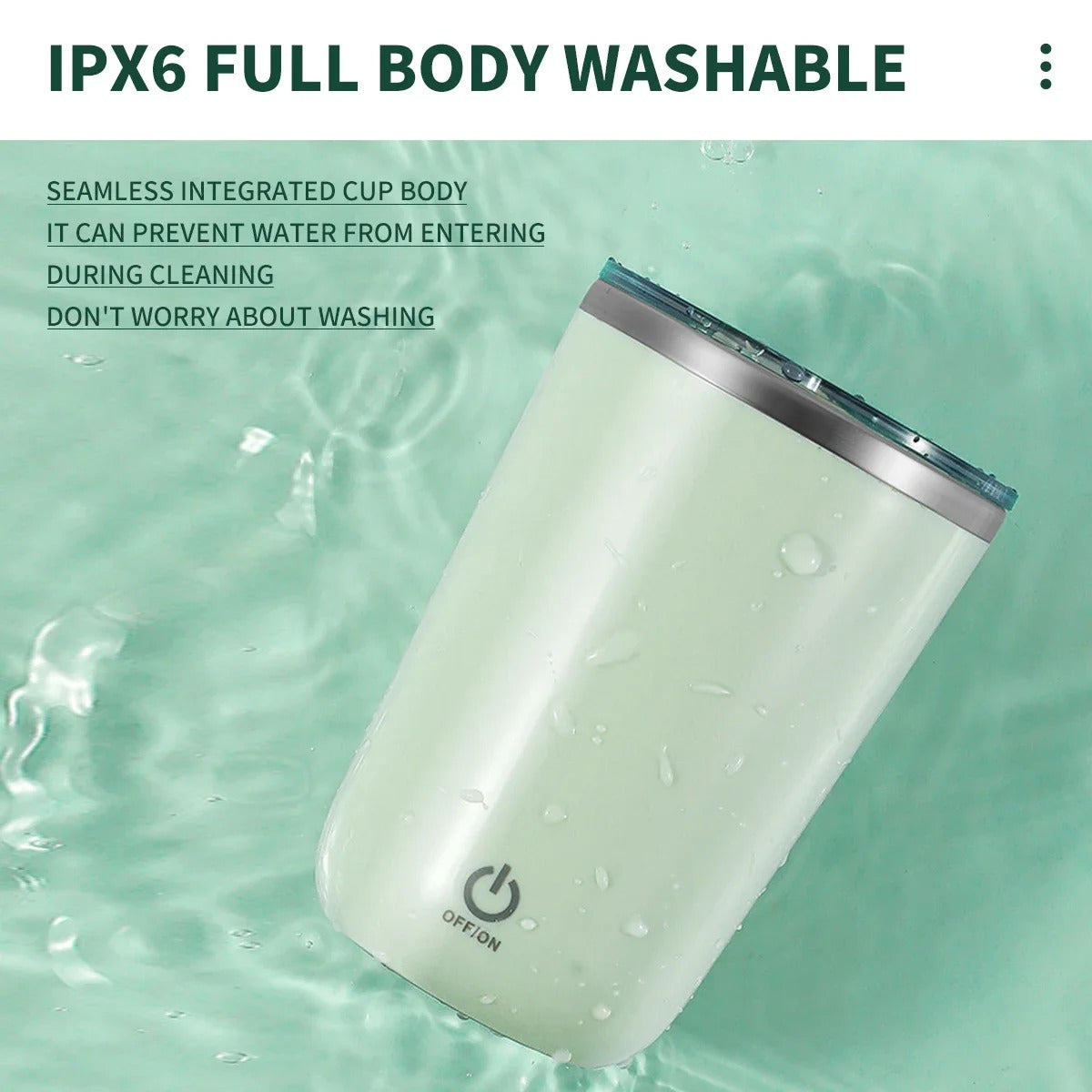350ml Automatic Self-Stirring Mug | Stainless Steel Magnetic Mixing Cup for Coffee, Milk & Juice