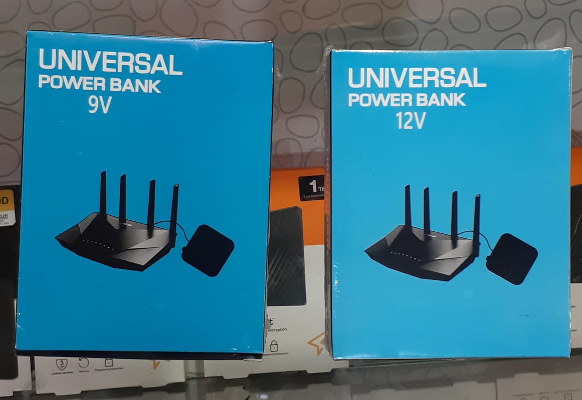 20000mAh WiFi Router Power Bank | 9V & 12V DC Backup Battery for Router, Modem & ONT | Random Color