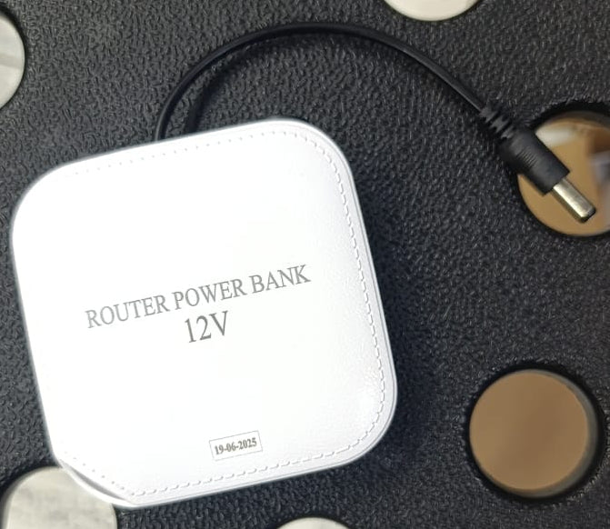 20000mAh WiFi Router Power Bank | 9V & 12V DC Backup Battery for Router, Modem & ONT | Random Color