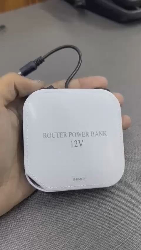 20000mAh WiFi Router Power Bank | 9V & 12V DC Backup Battery for Router, Modem & ONT | Random Color