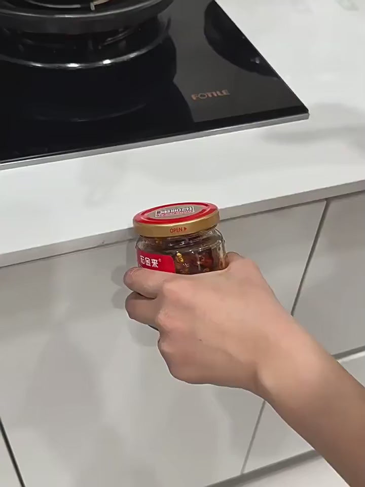 Jar Opener | Multi-Functional Ergonomic Lid Remover for Tight Jars, Bottles & Caps